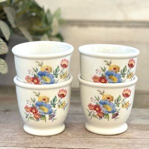 Vintage RESTAURANT WARE Shenango China 4 Egg Custard Cups Diner USA